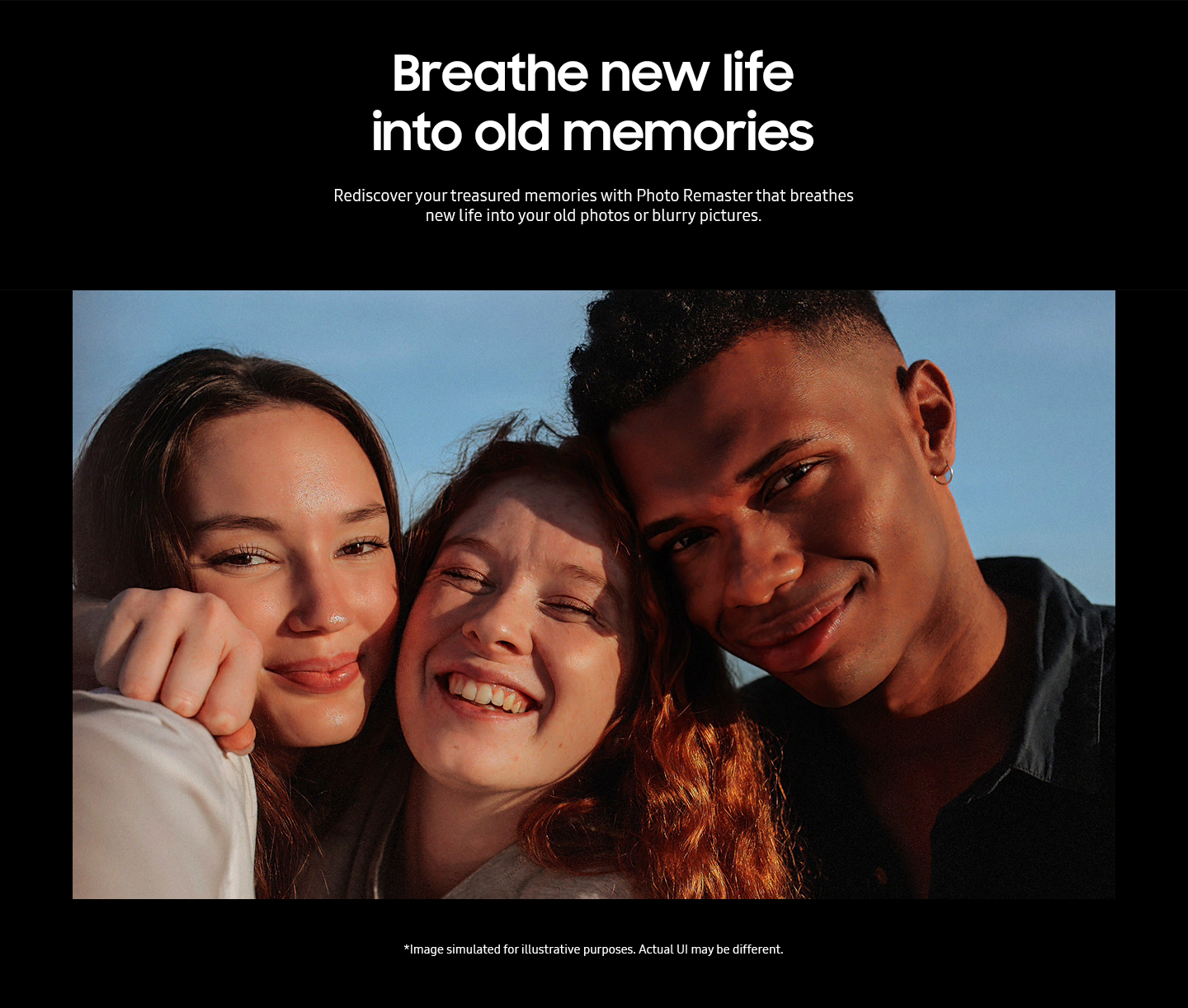 Photo Remaster makes a dull and blurry photo sharper and more vibrant.
